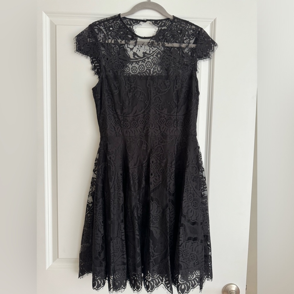 BB Dakota black lace mini dress